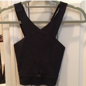 Black crop top